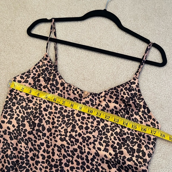 NWOT C’est Moi Large Leopard Satin Slip dress - Picture 7 of 9